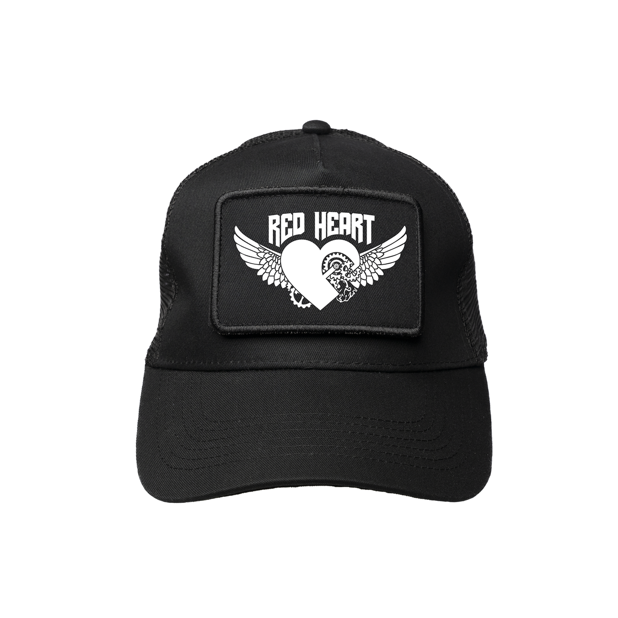 Red Heart Cap White print