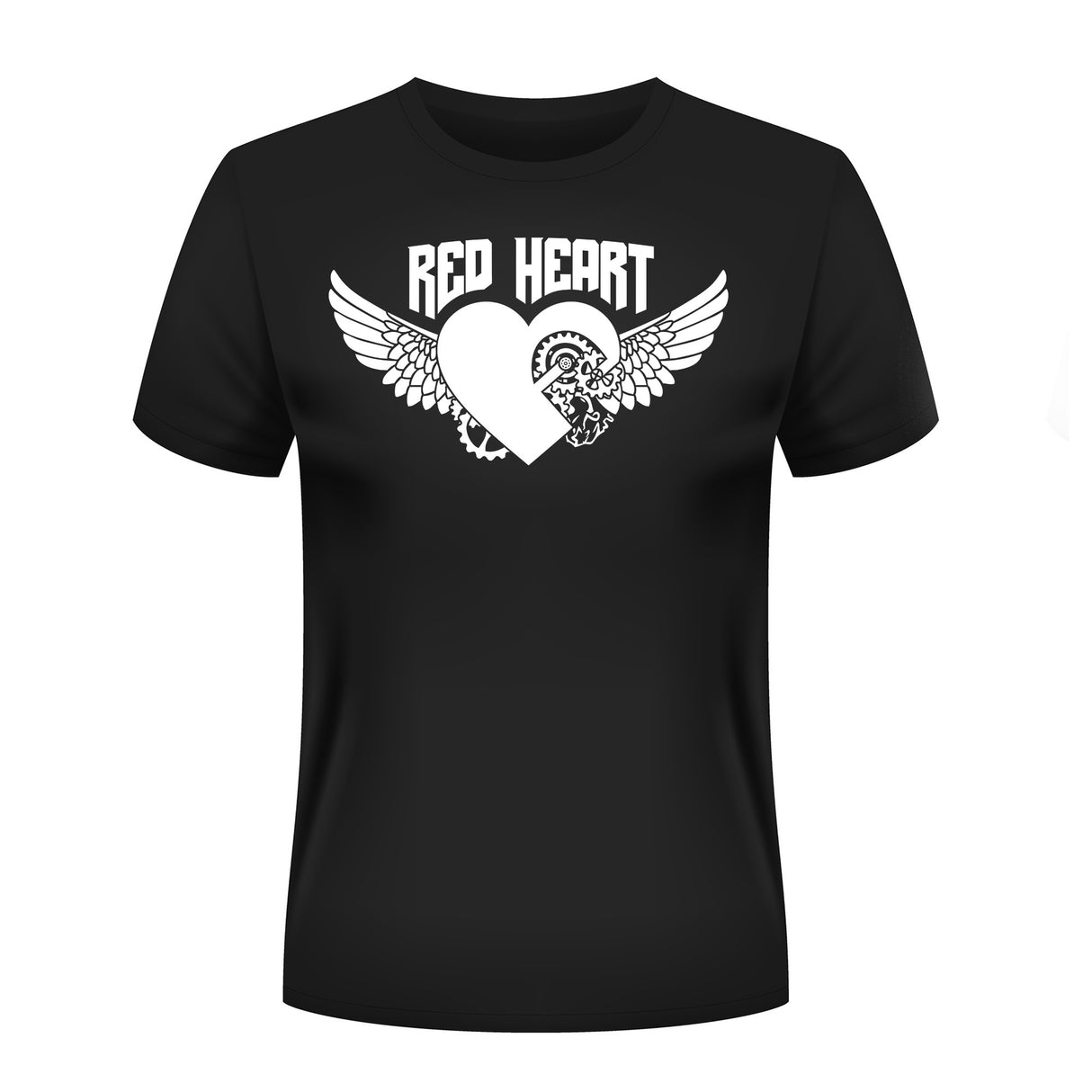 RED HEART WHITE PRINT FRONT