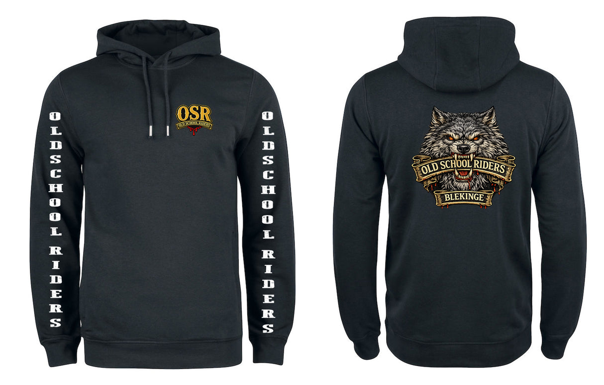 OLD SCHOOL RIDERS.  HOODIE BLEKINGE