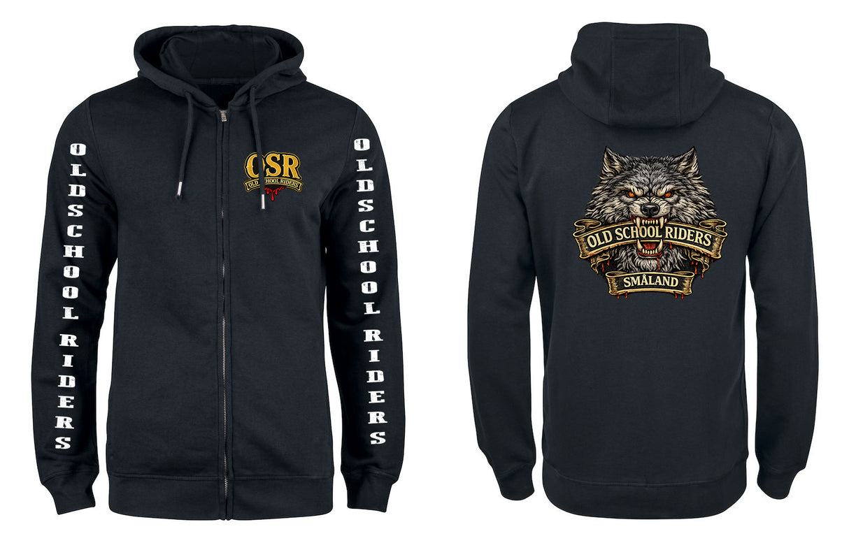 OLD SCHOOL RIDERS. FULL ZIP HOODIE SMÅLAND